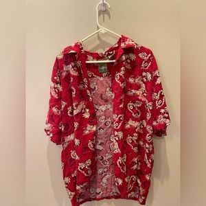 mens red hawaiian shirt